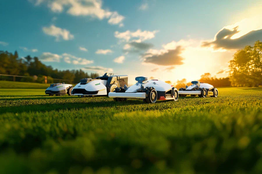 robotic lawn mowers without perimeter wire tested