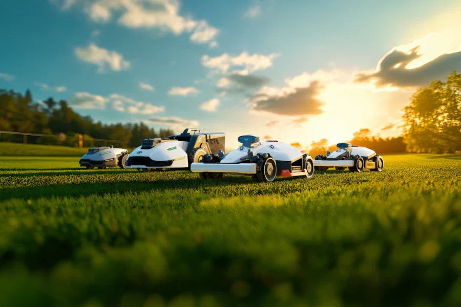 robotic lawn mowers without perimeter wire tested